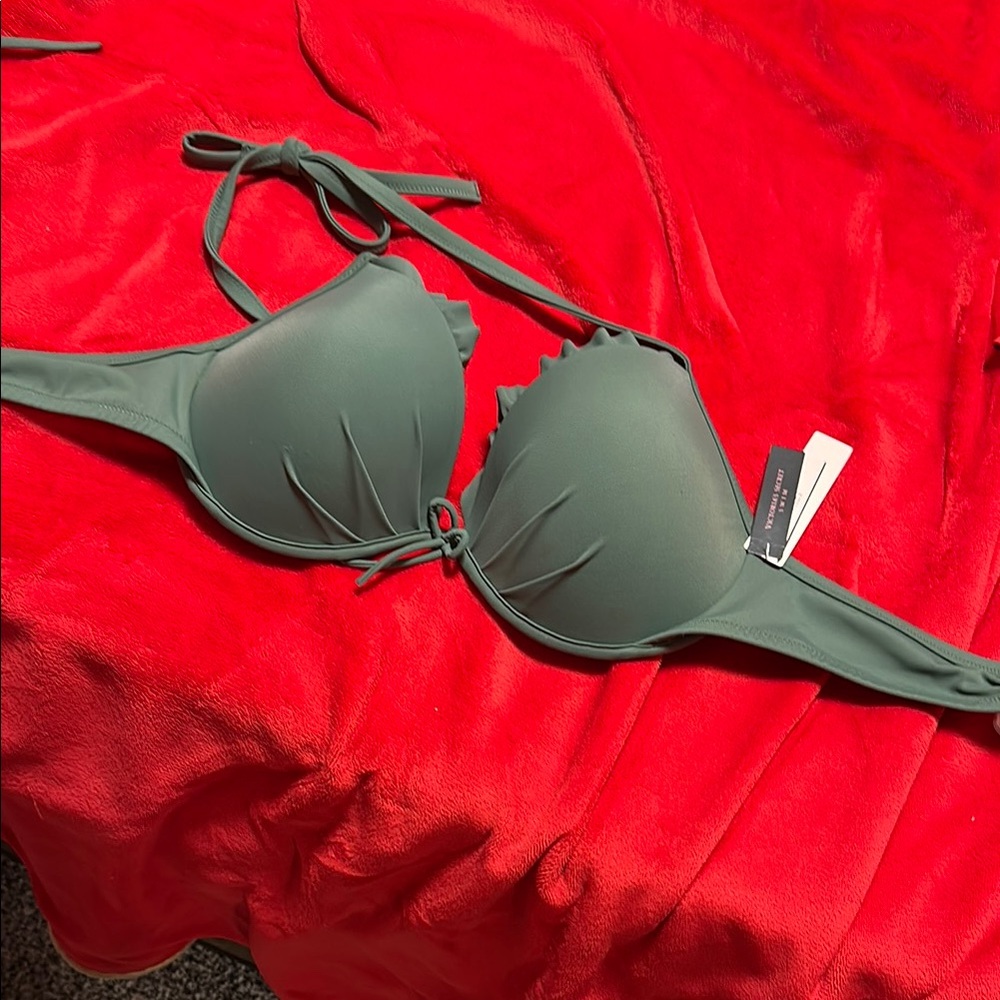 VS Green Women's Swim Top